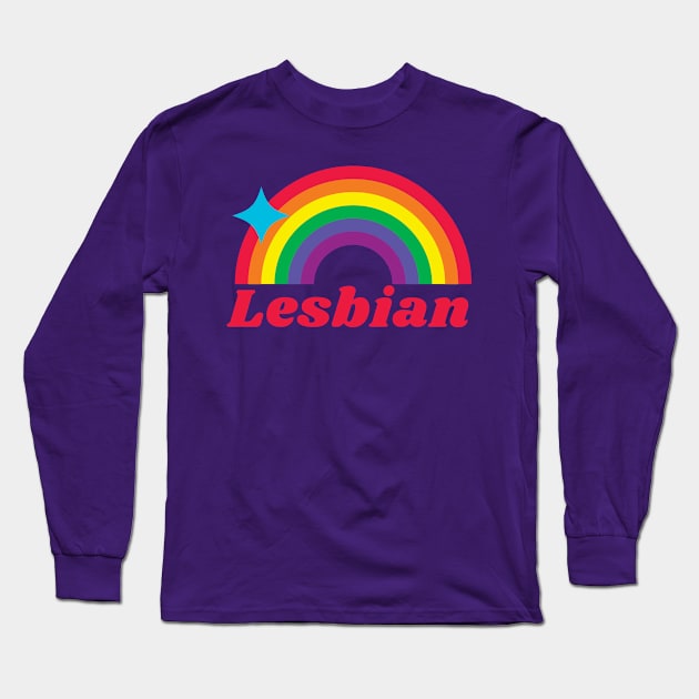 Lesbian - pride Rainbow Long Sleeve T-Shirt by euheincaio